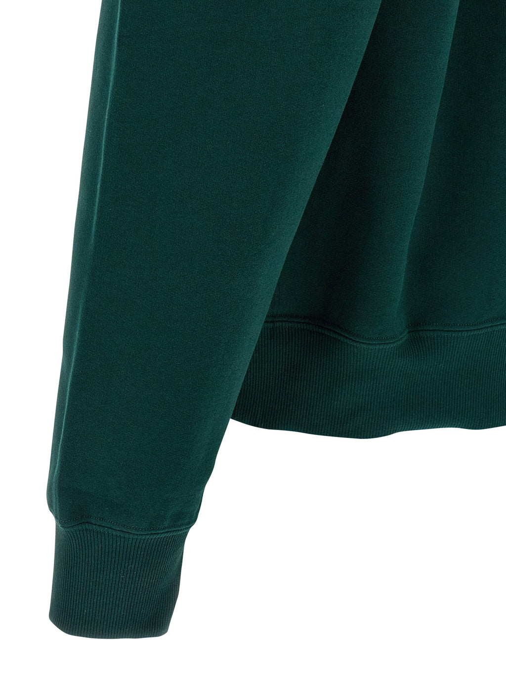 Sweat-shirt bicolore en coton de Saint Laurent, vue de face, avec col rond et manches longues.