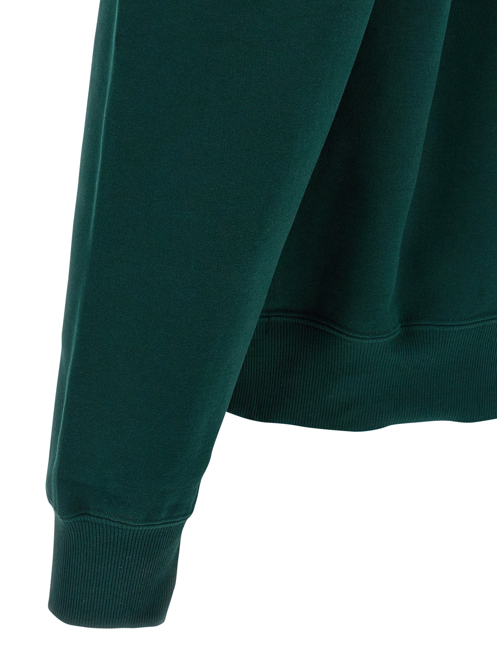 Sweat-shirt bicolore en coton de Saint Laurent, vue de face, avec col rond et manches longues.