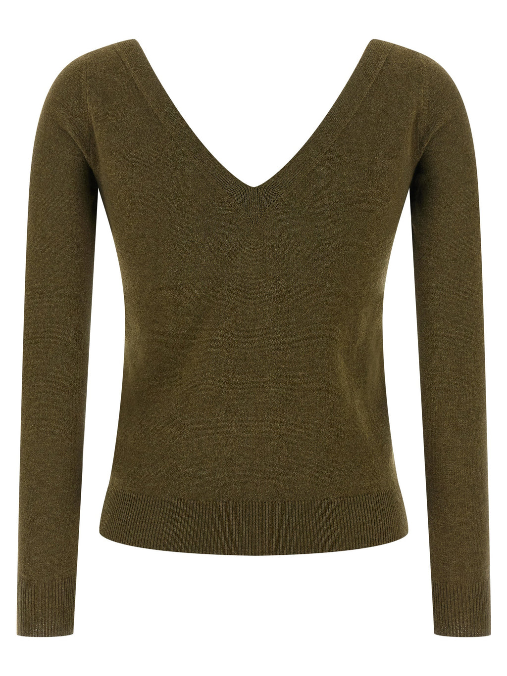 Cardigan en cachemire bicolore Saint Laurent, coupe élégante, détails sophistiqués, porté ou posé sur un mannequin.