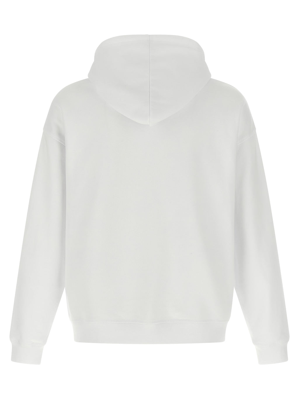 Sweatshirt en coton bicolore Dsquared² avec logo, design décontracté et moderne, porté sur un mannequin.