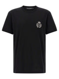 T-shirt noire en coton de la marque Dolce & Gabbana, coupe classique et design épuré visible sur l'image.