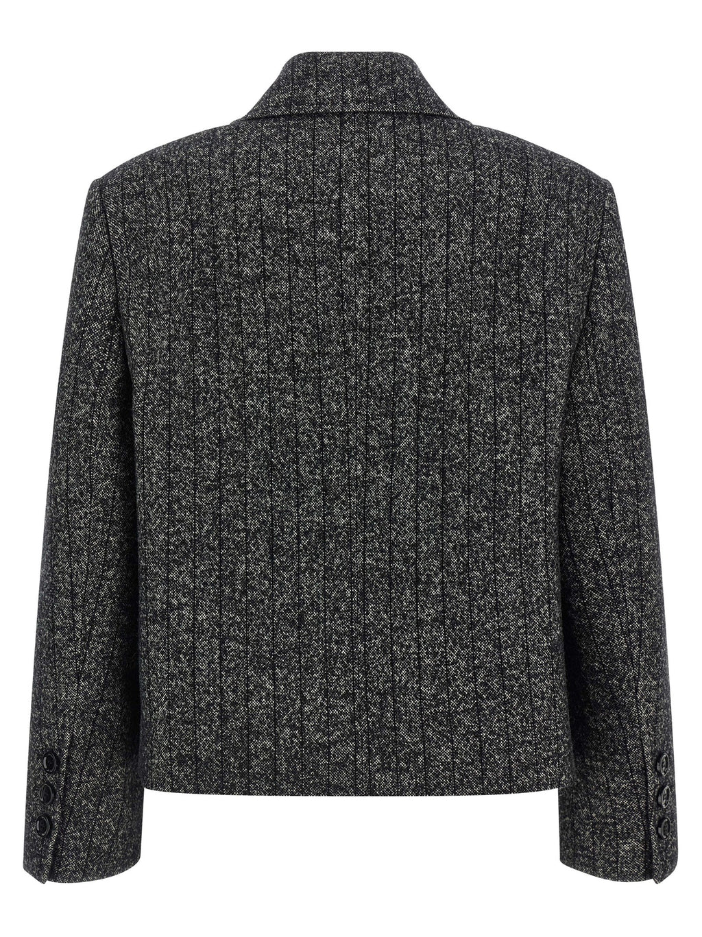 Veste blazer bicolore en élasthanne de Dolce & Gabbana, coupe ajustée avec détails élégants et style sophistiqué.