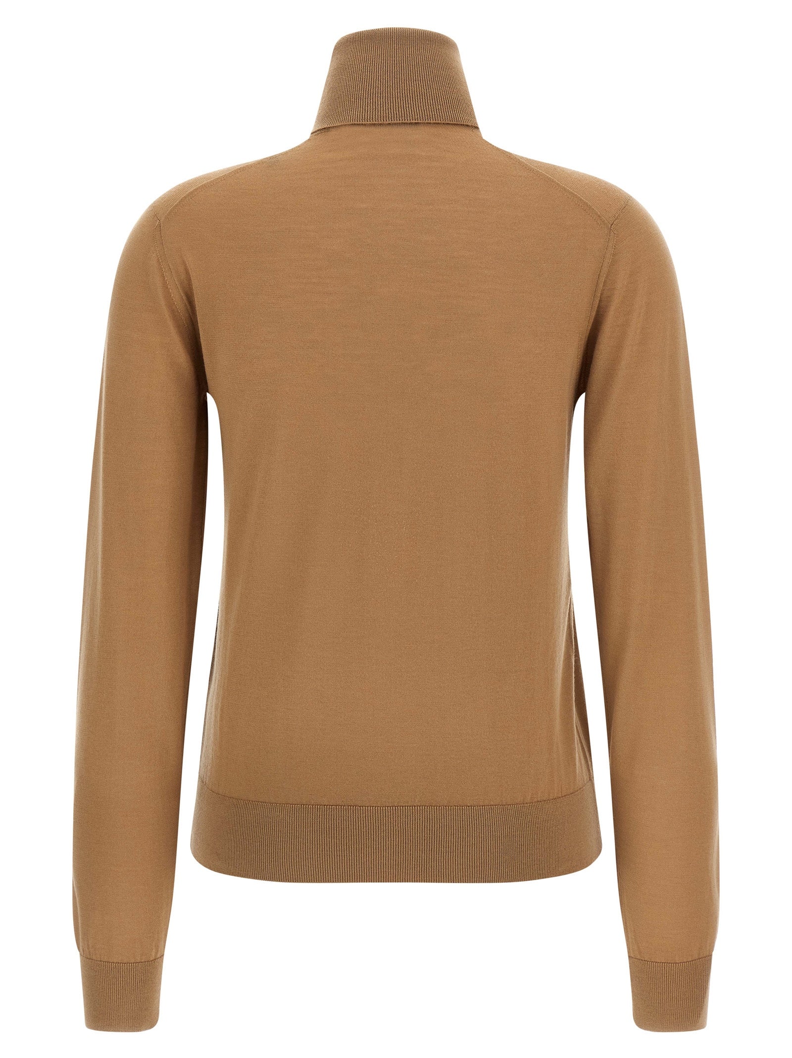 Cardigan en cachemire beige de Dolce & Gabbana, doux et élégant, avec boutons et finition raffinée.