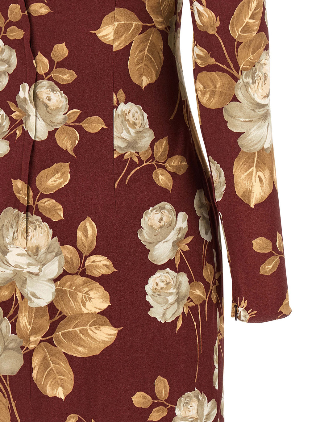 Robe midi en élasthanne multicolore de Dolce & Gabbana, silhouette élégante et tissu stretch, portée élégante et moderne.