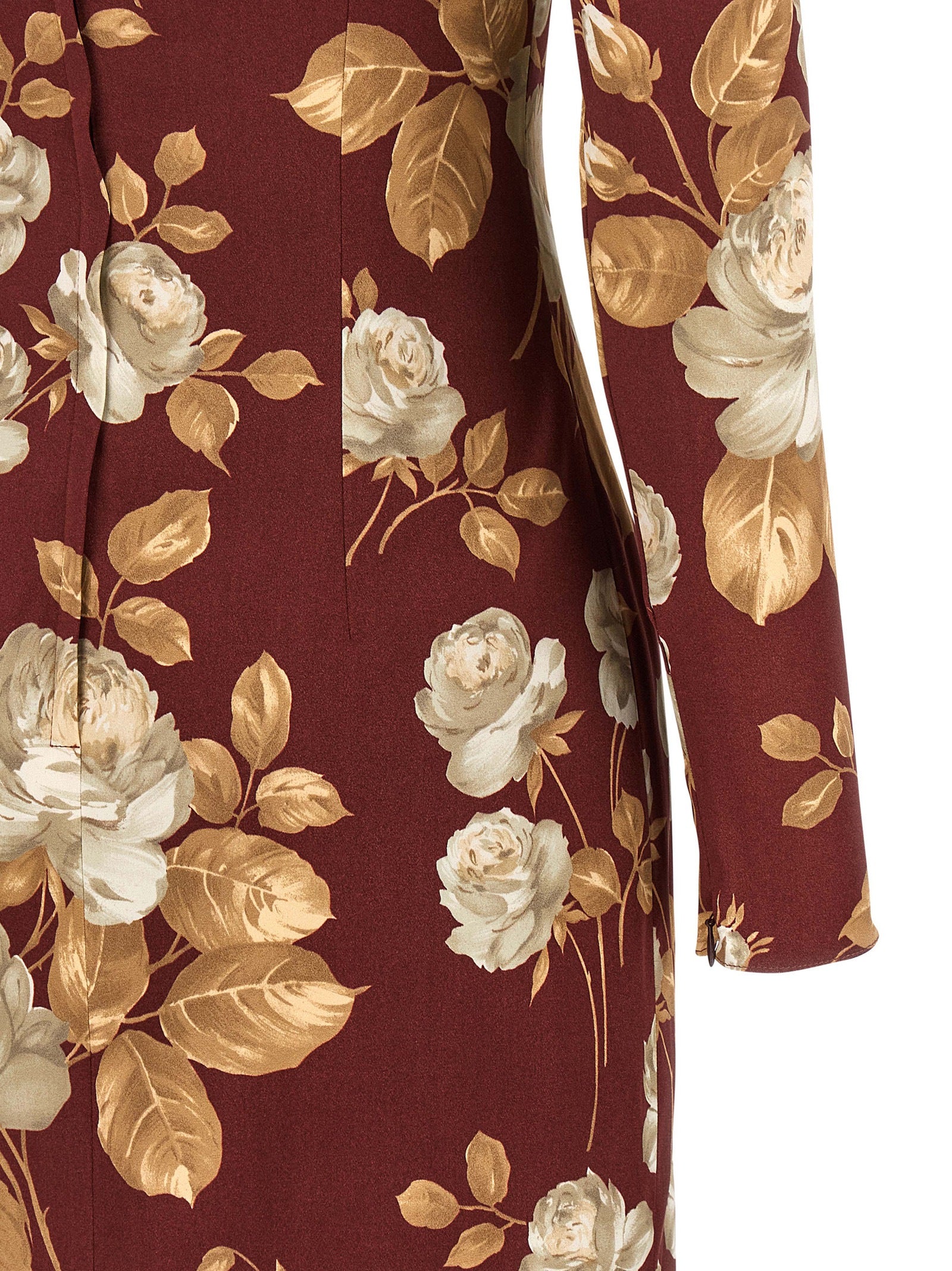 Robe midi en élasthanne multicolore de Dolce & Gabbana, silhouette élégante et tissu stretch, portée élégante et moderne.