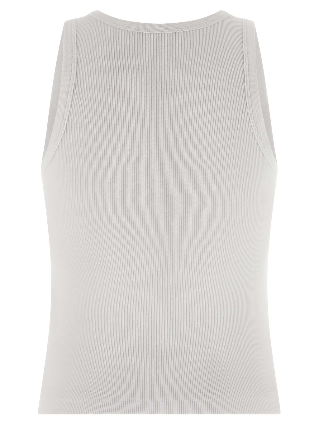Givenchy Weißes ärmelloses T-Shirt aus Baumwolle