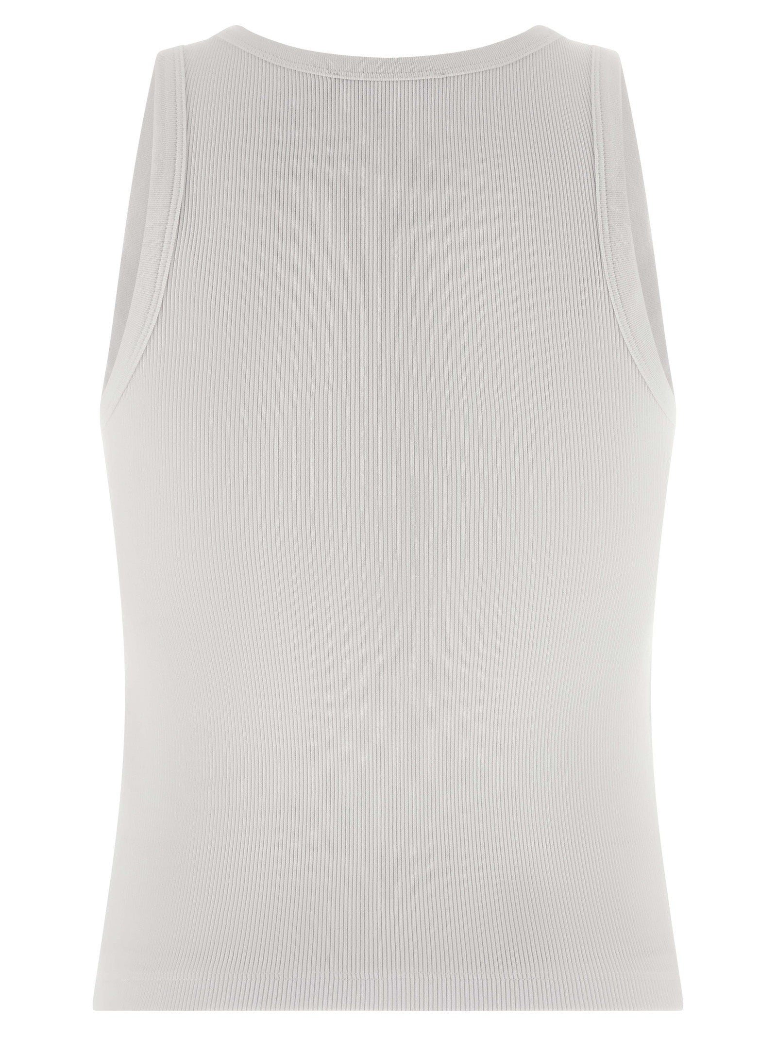 Givenchy Weißes ärmelloses T-Shirt aus Baumwolle