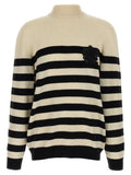 Balmain Zweifarbiger Cardigan aus Wolle