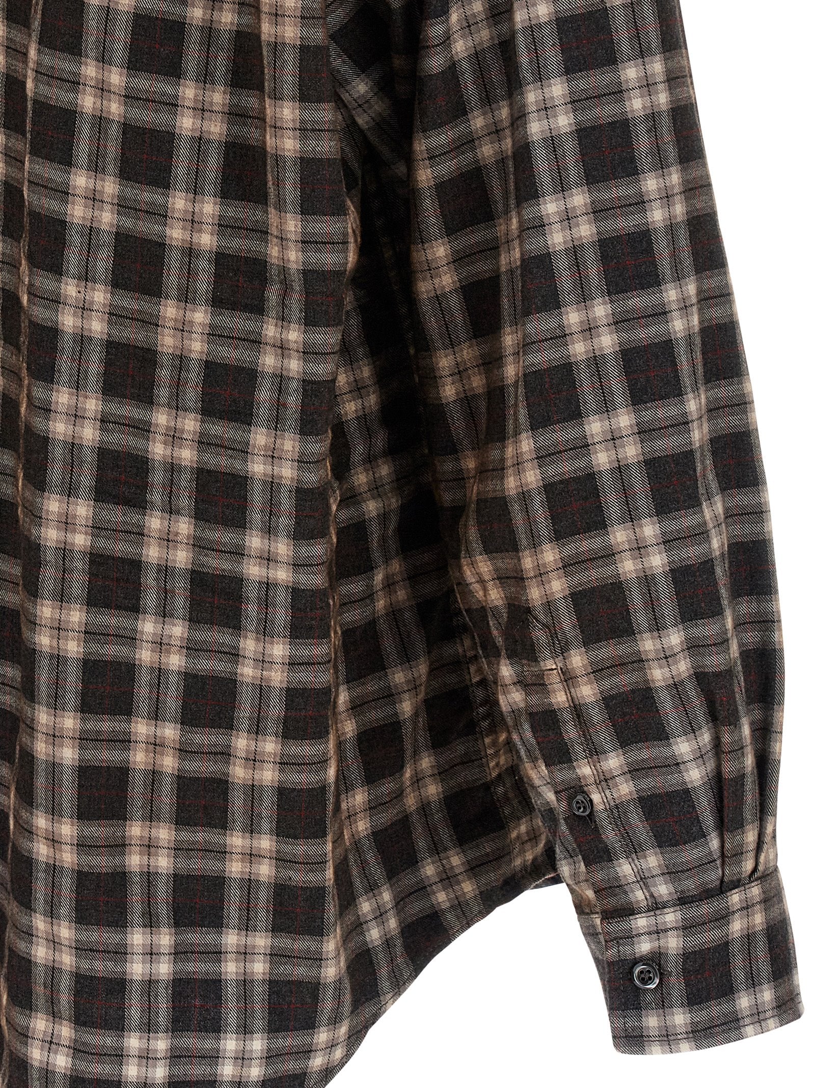Blouse en coton multicolore de Dsquared², style décontracté avec motifs colorés, manches longues et col carré.