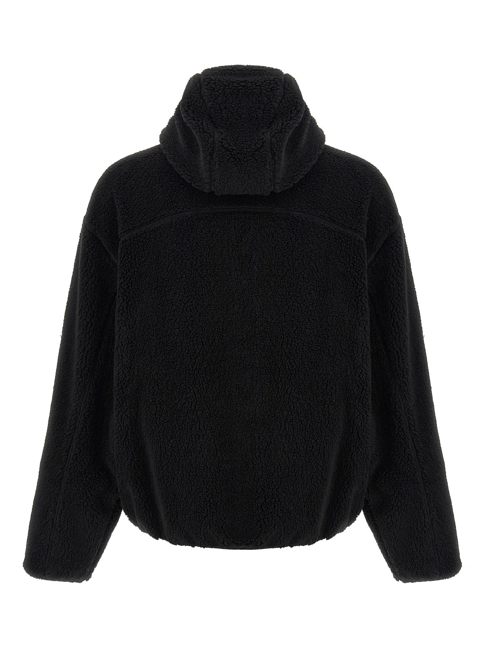 Sweatshirt en polyester noir de la marque Kenzo, coupe décontractée et logo Kenzo visible sur le devant.