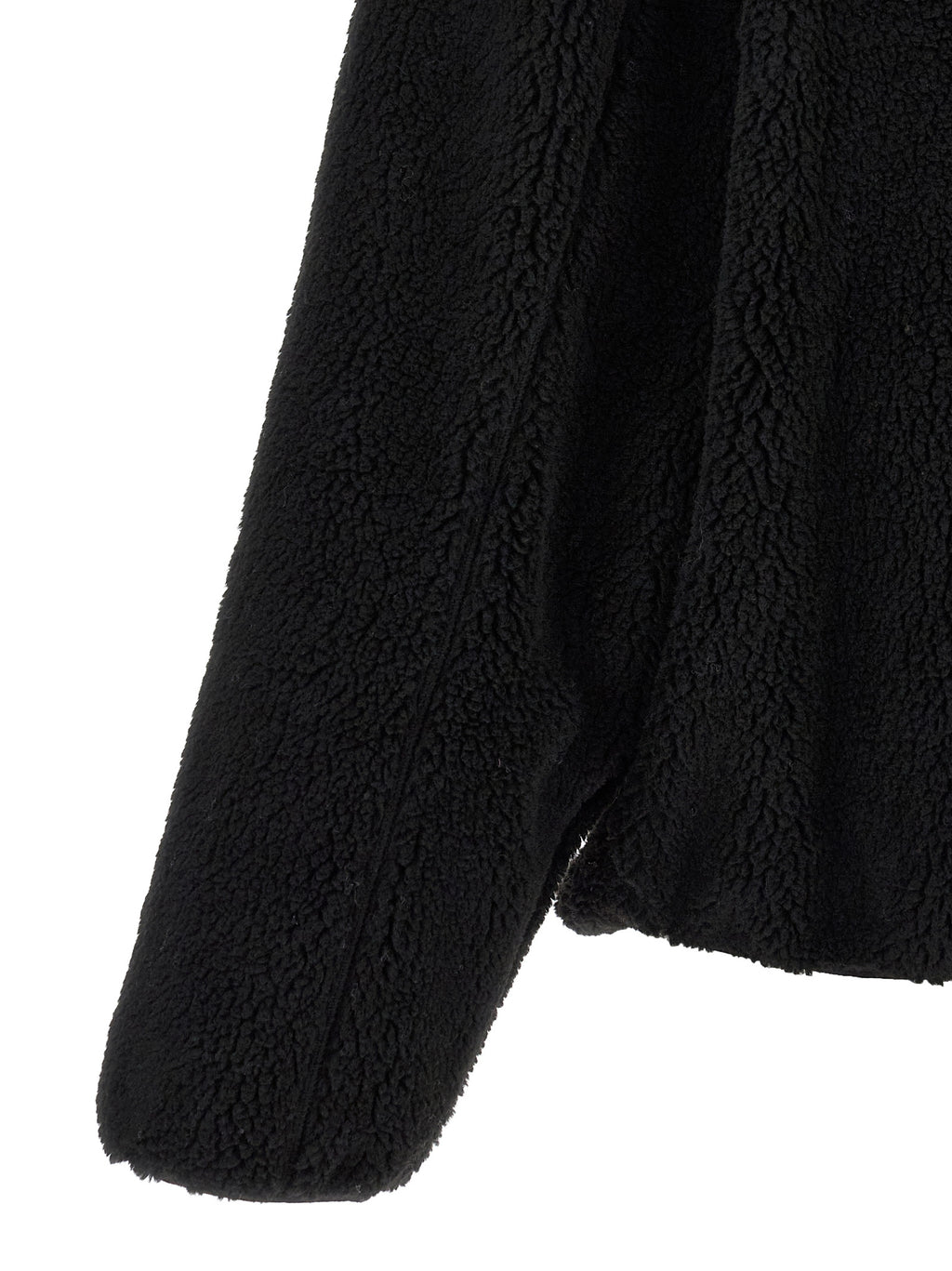 Sweatshirt en polyester noir de la marque Kenzo, coupe décontractée et logo discret visible sur le devant.
