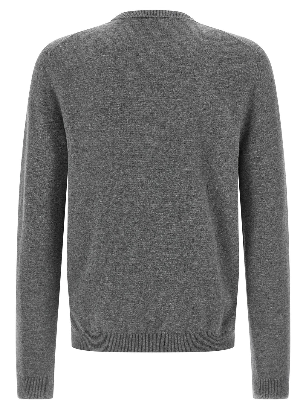 Cardigan en cachemire gris de Gucci, vêtement élégant avec détails raffinés, porté sur un mannequin.