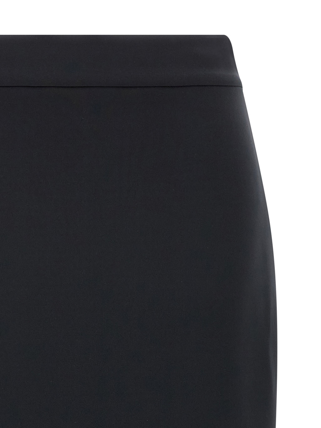 Jupe midi en polyester noir de la marque Moncler Genius, avec coupe élégante et détails modernes visible sur l'image.