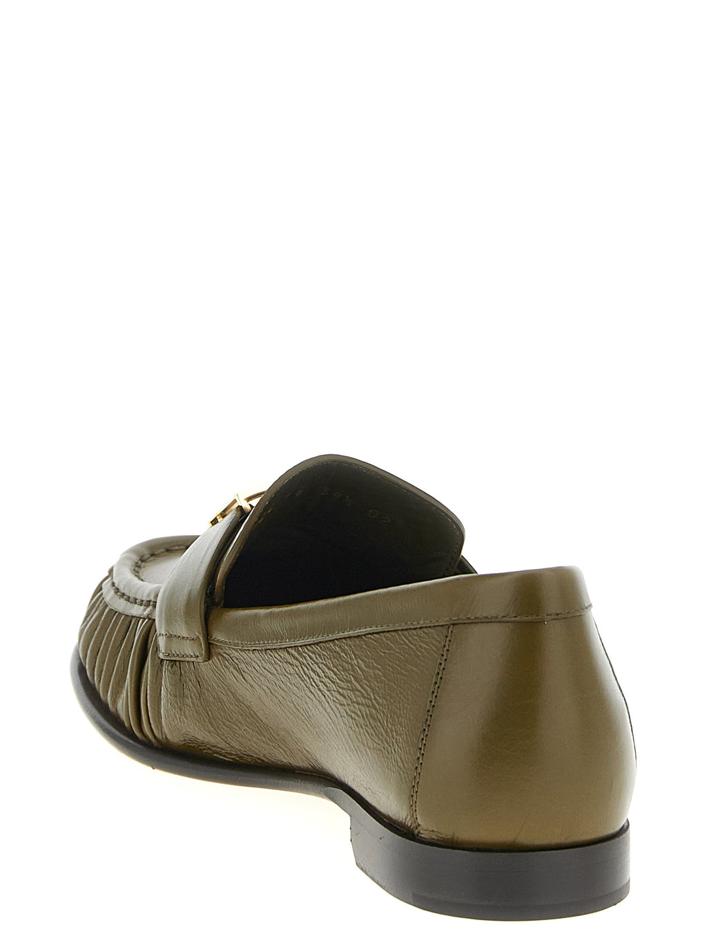 Mocassins Fendi en cuir d'agneau bicolore, style slip-on, avec finition élégante, pour homme ou femme.