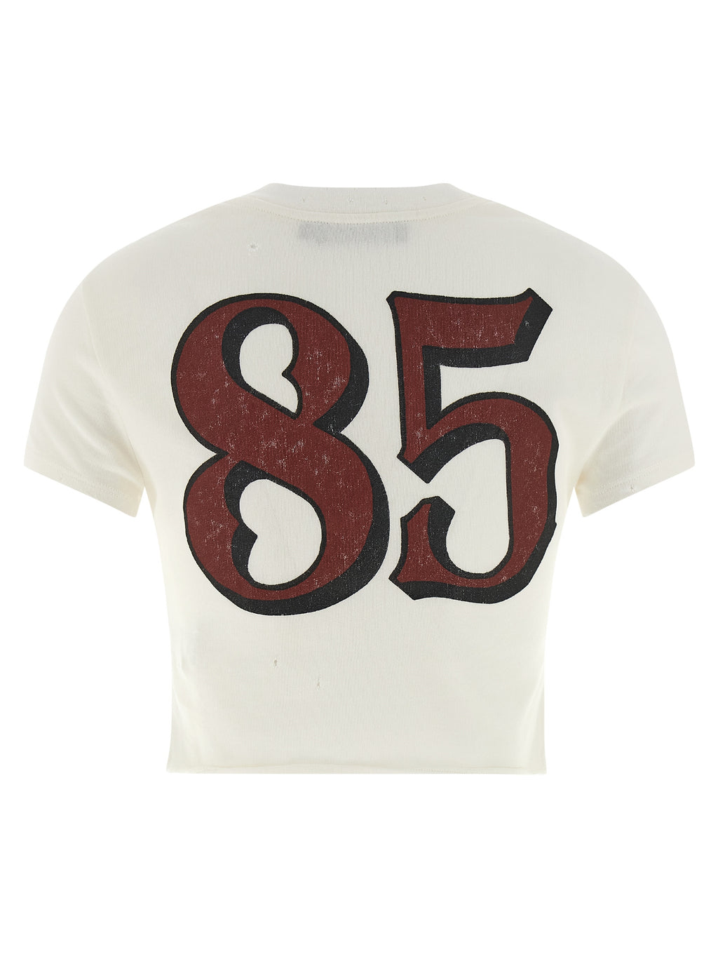 T-shirt en coton blanc de Dolce & Gabbana, style classique avec logo discret, porté sur mannequin.