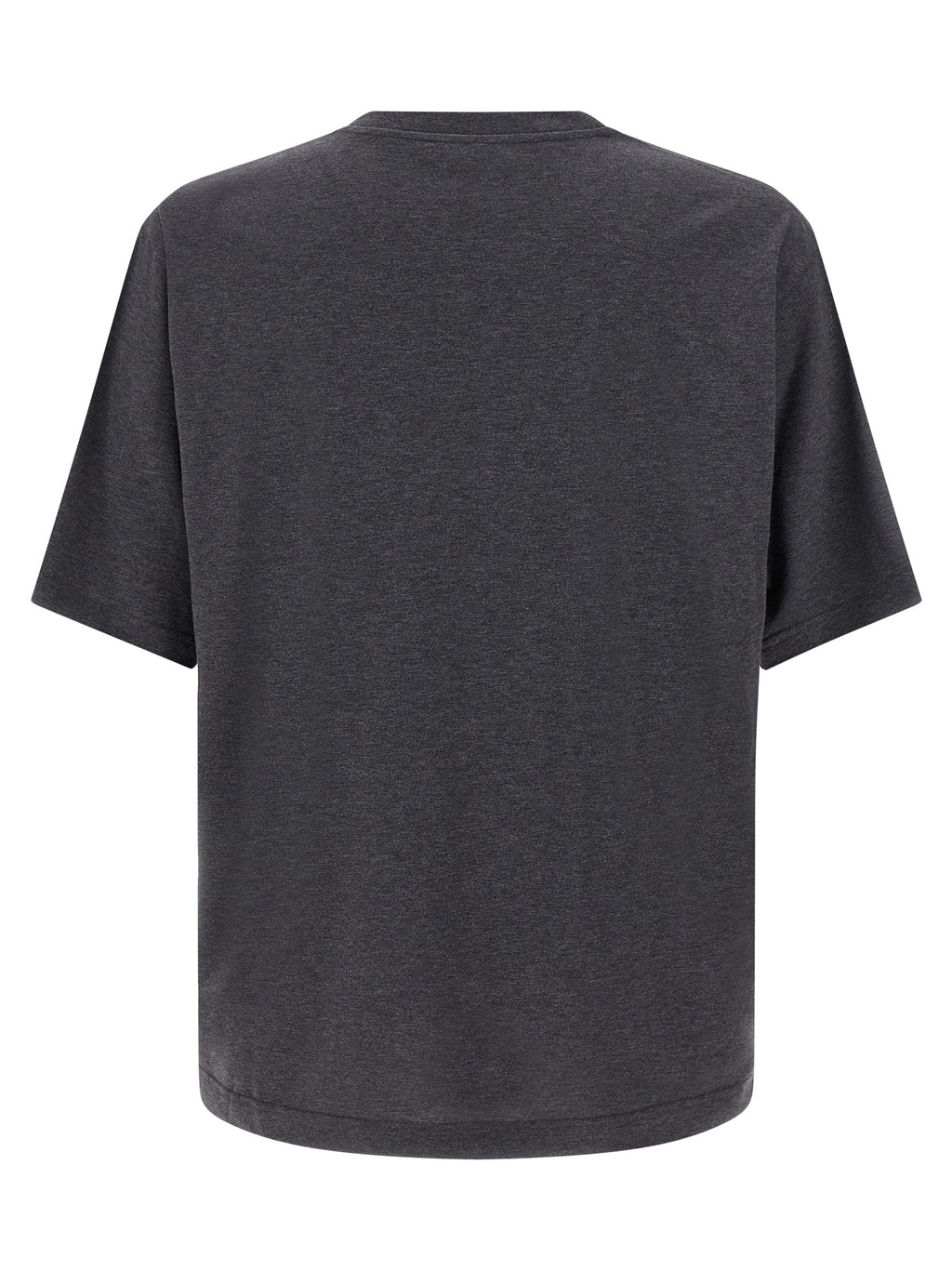 T-shirt gris en coton de Dolce & Gabbana, style décontracté, vue de face, tissu doux et confortable.