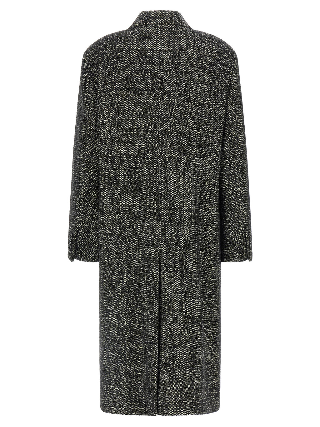 Manteau bicolore en polyamide de Dolce & Gabbana, coupe élégante et moderne, visible en détail dans cette image.