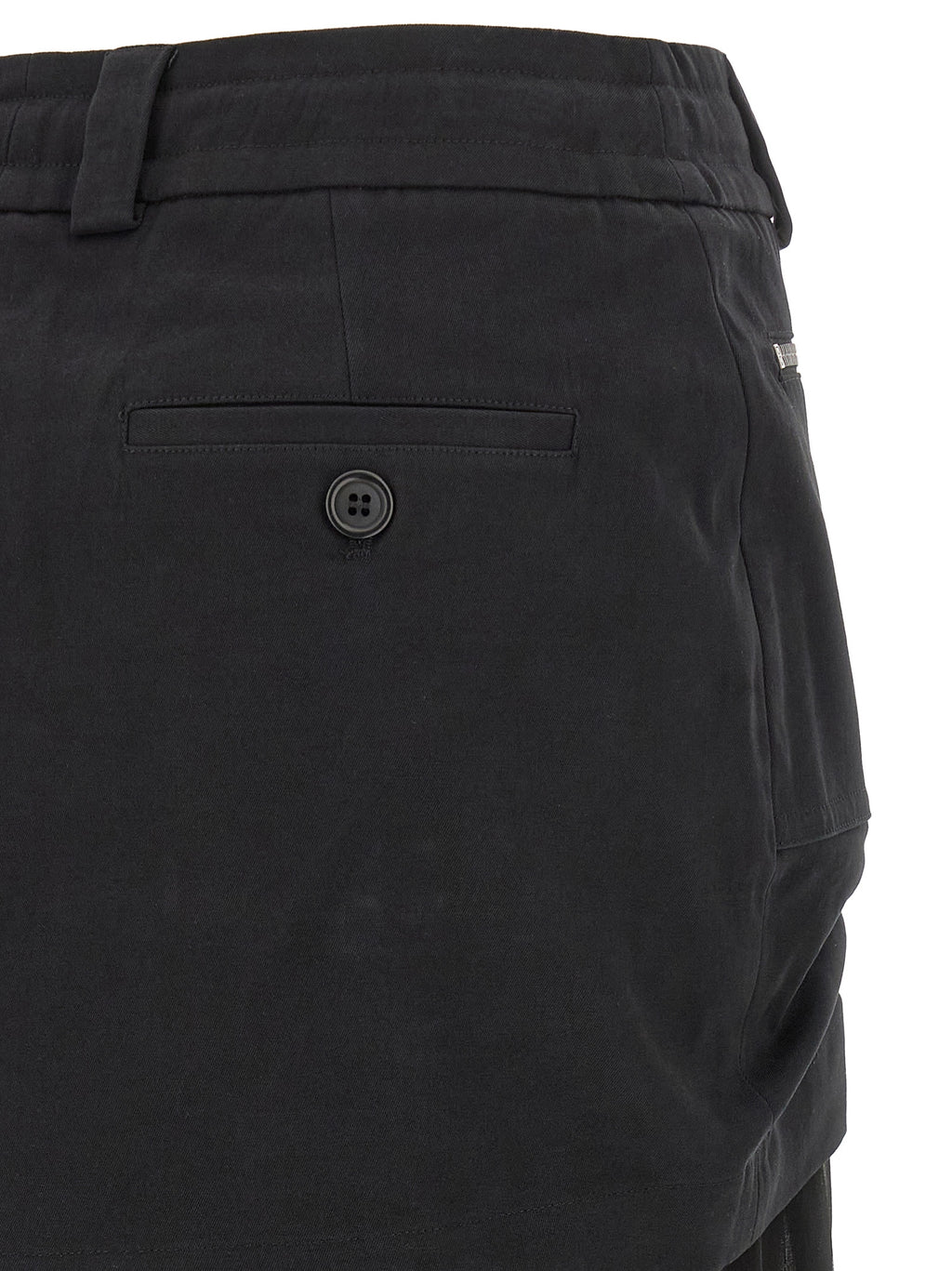 Jupe midi en soie noire de la marque Dolce & Gabbana, élégante et fluide, avec une coupe soignée et un tissu luxueux.