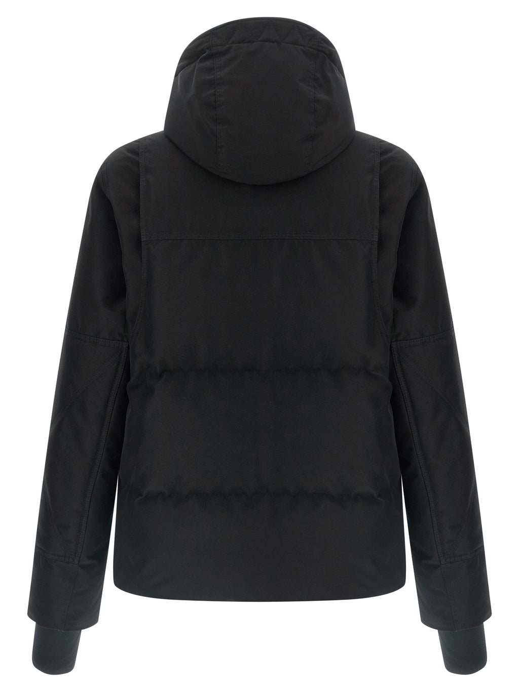 Veste Moncler Grenoble en polyester noir, coupe-vent et élégante, avec capuche et fermeture éclair, pour homme.