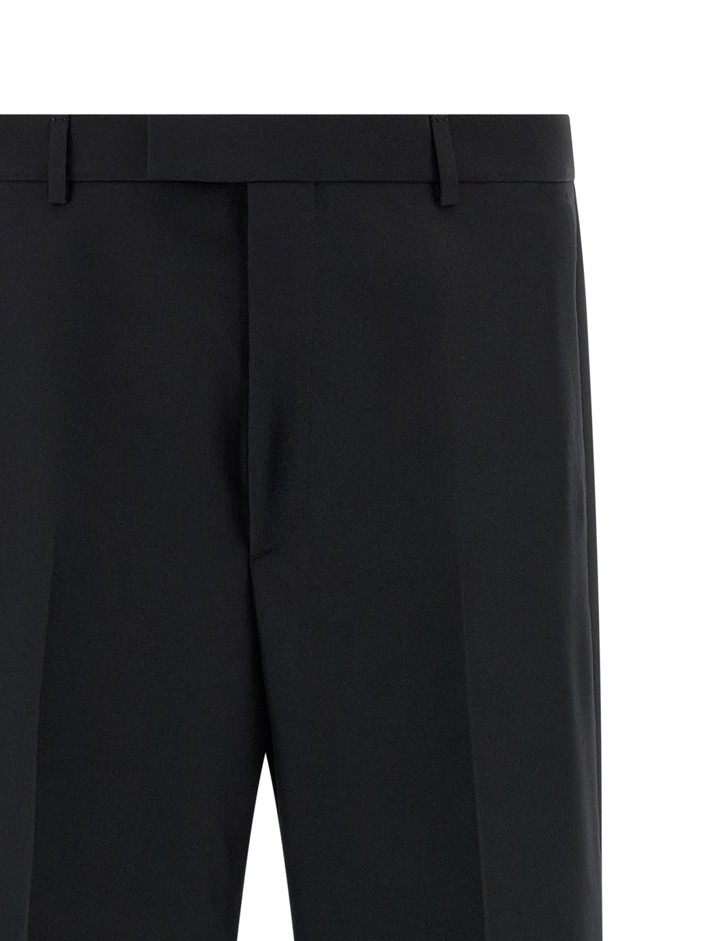 Pantalon de costume en polyester noir Gucci pour homme, élégant et classique, visible avec une coupe bien ajustée.