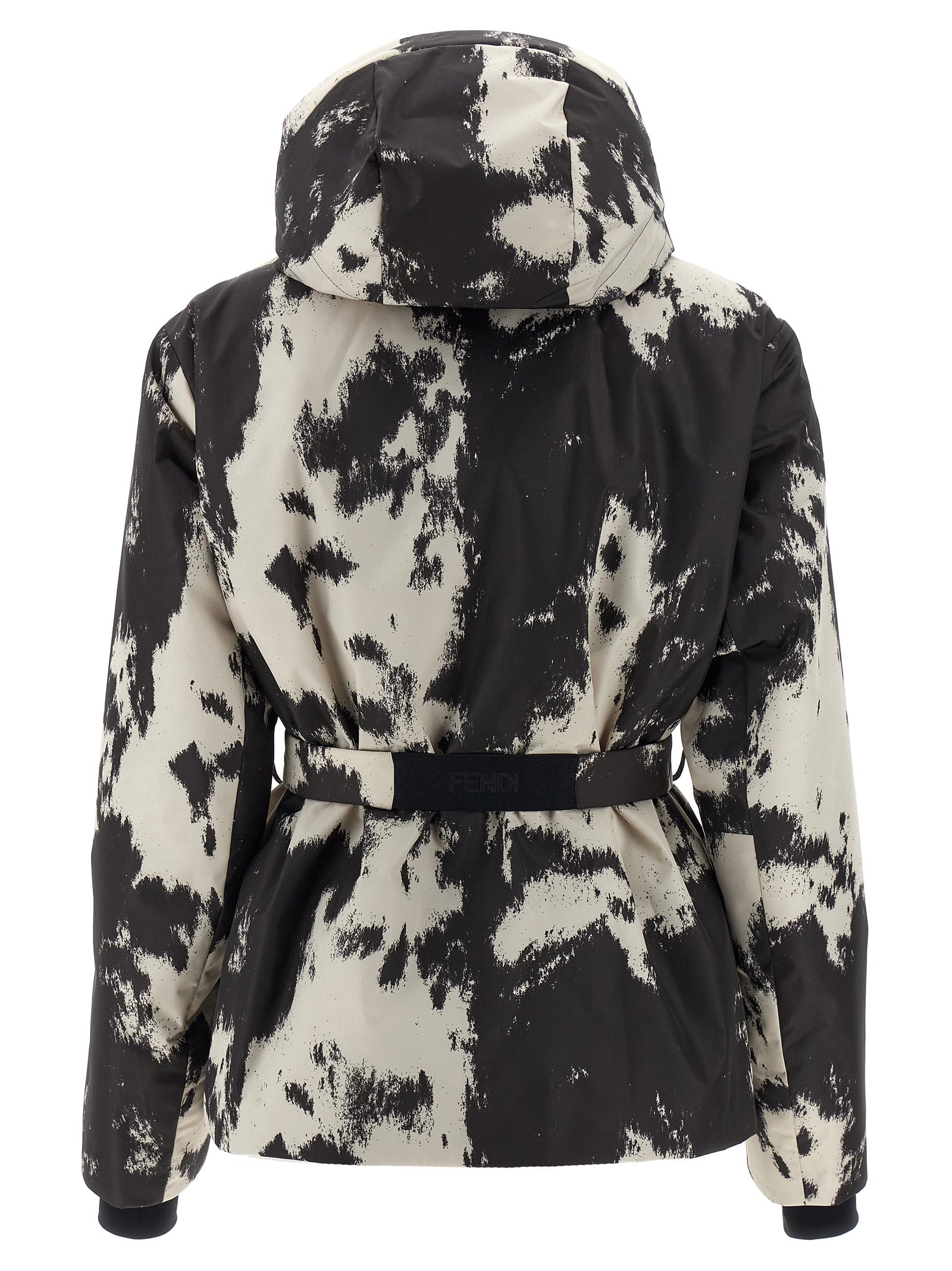 Veste en polyester multicolore Fendi, coupe moderne avec bande contrastée, visible sur cette image.