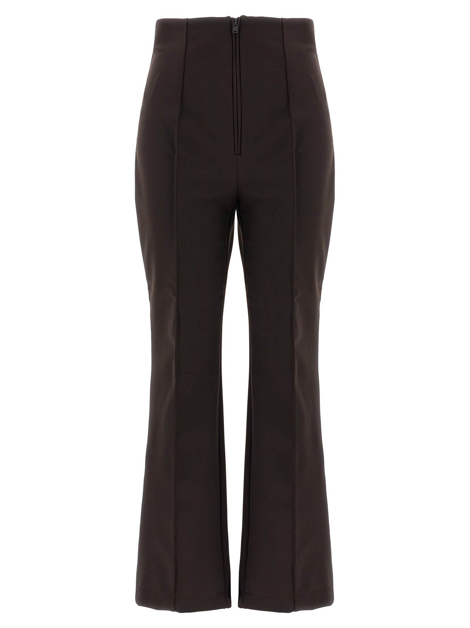 Pantalon de sport marron en polyamide Fendi, style athlétique, avec détails modernes et coupe confortable.