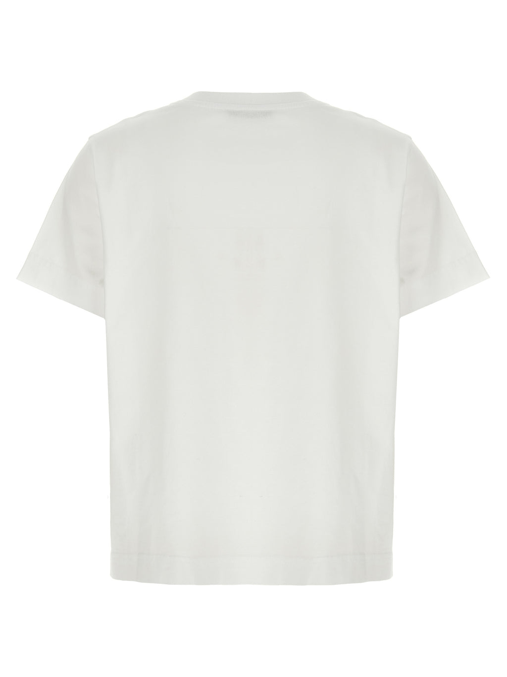 T-shirt en coton bicolore Givenchy, coupe décontractée, avec logo à la poitrine, fond blanc et détails noirs.