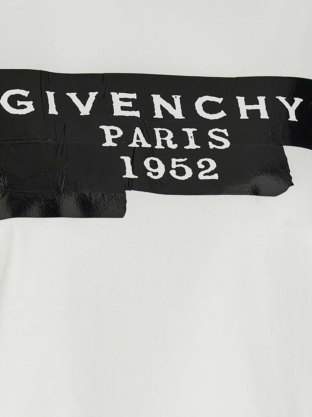 T-shirt en coton bicolore Givenchy, coupe classique, avec logo discret sur le devant, manches courtes, style moderne et élégant.