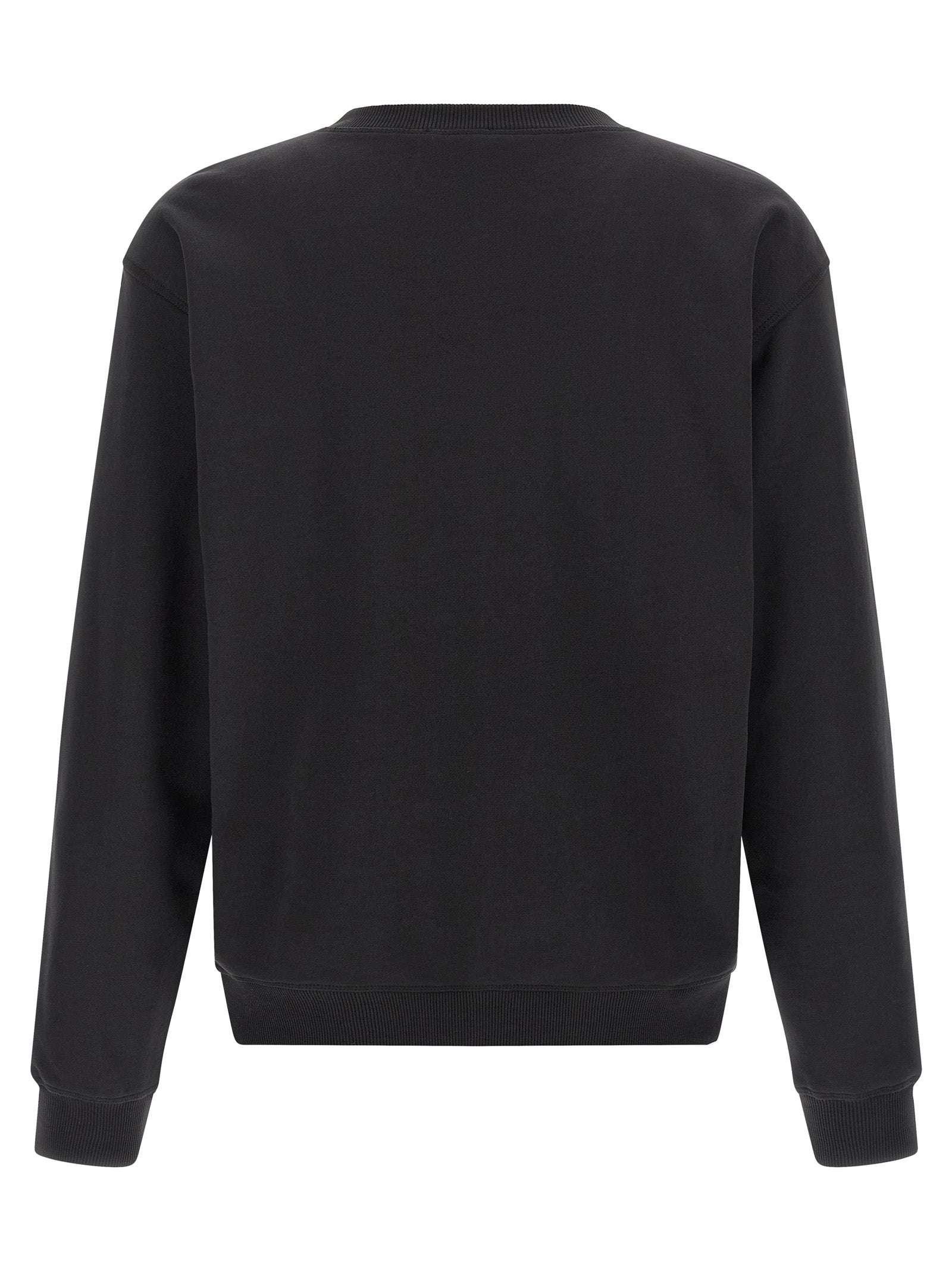 Sweat-shirt en coton noir Diesel Black, style décontracté, avec logo Diesel visible sur la poitrine.