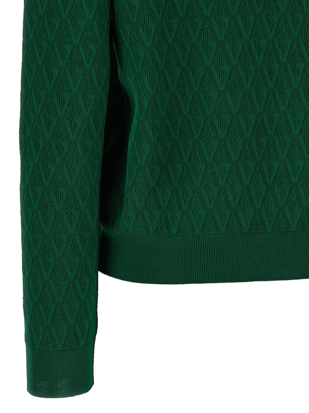 Cardigan bicolore en viscose de la marque Versace, avec un design élégant et moderne, visible en détail sur l'image.