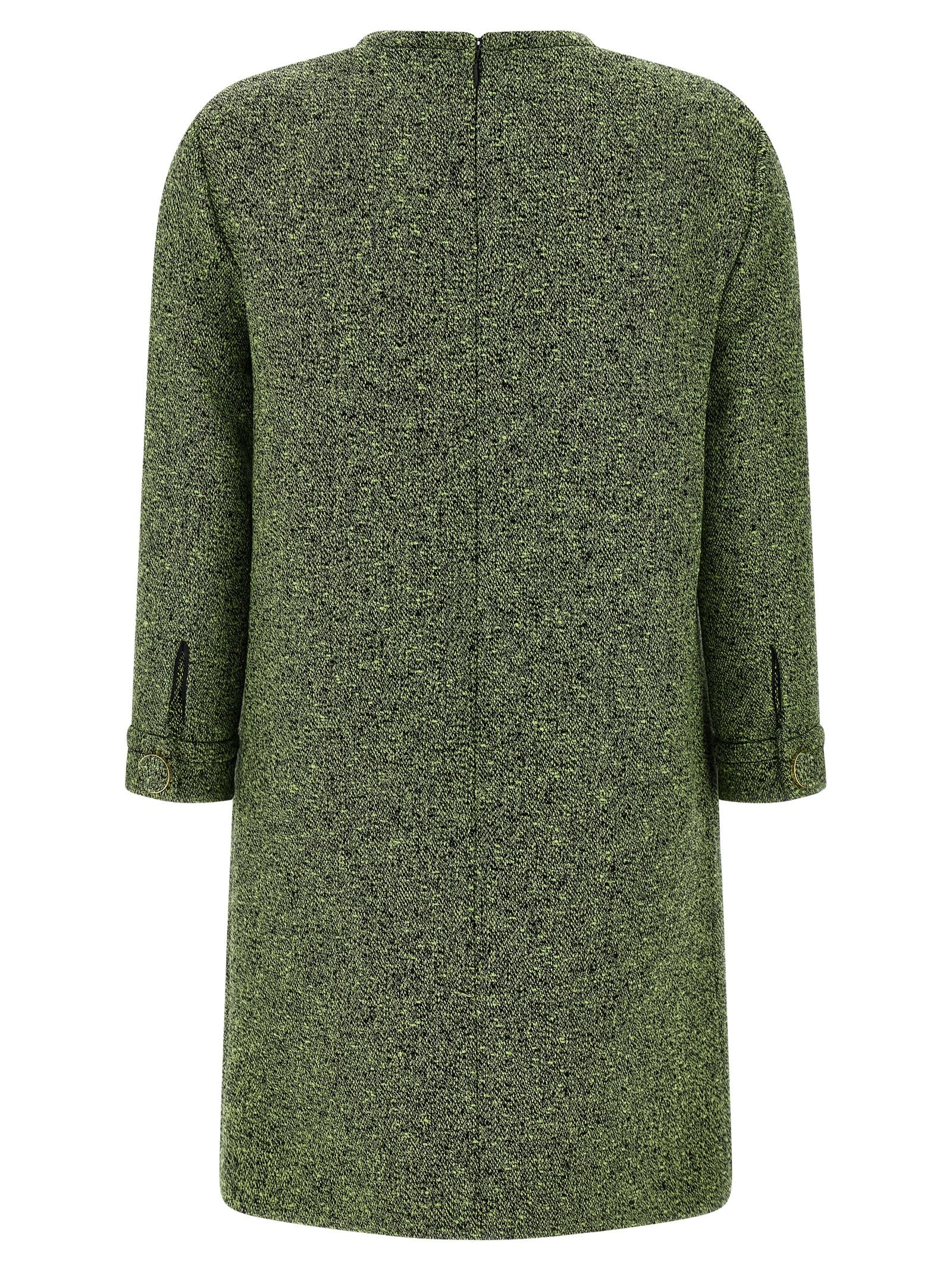 Robe courte bicolore en coton de Gucci, style élégant avec design moderne, portée décontractée ou chic.