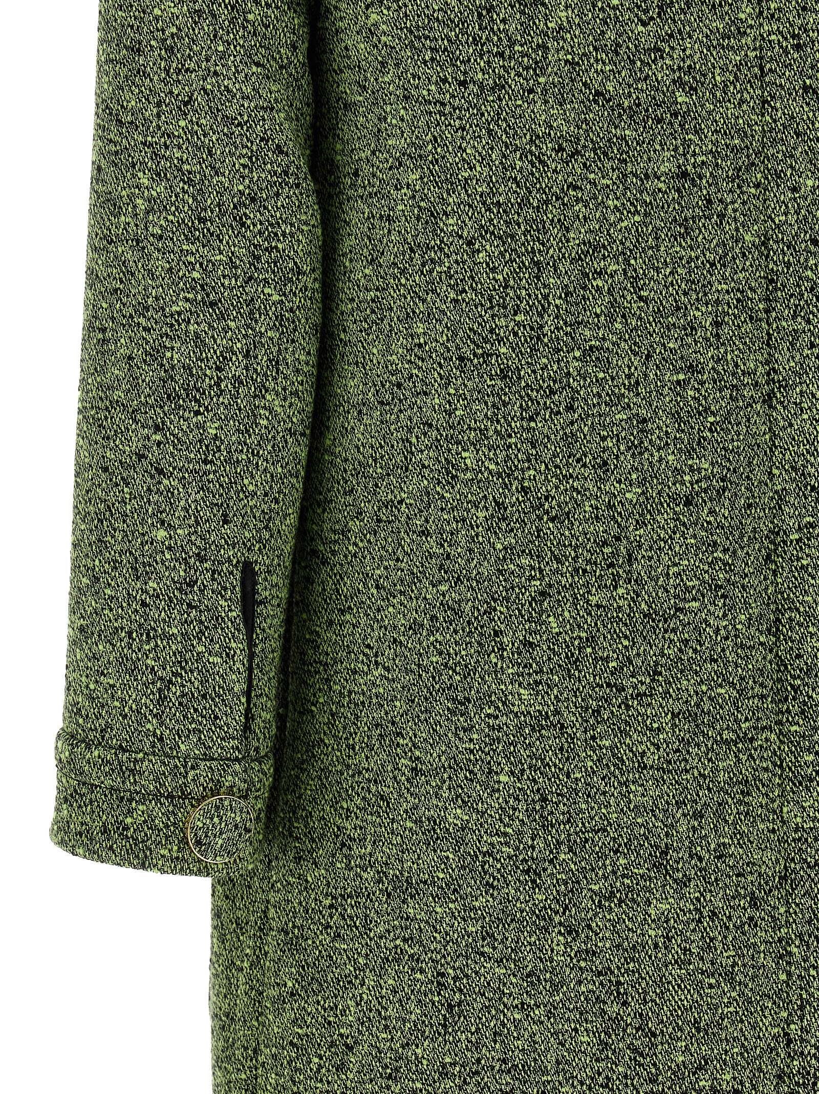Robe courte en coton bicolore Gucci, style chic avec coupe élégante, portée décontractée ou sophistiquée.