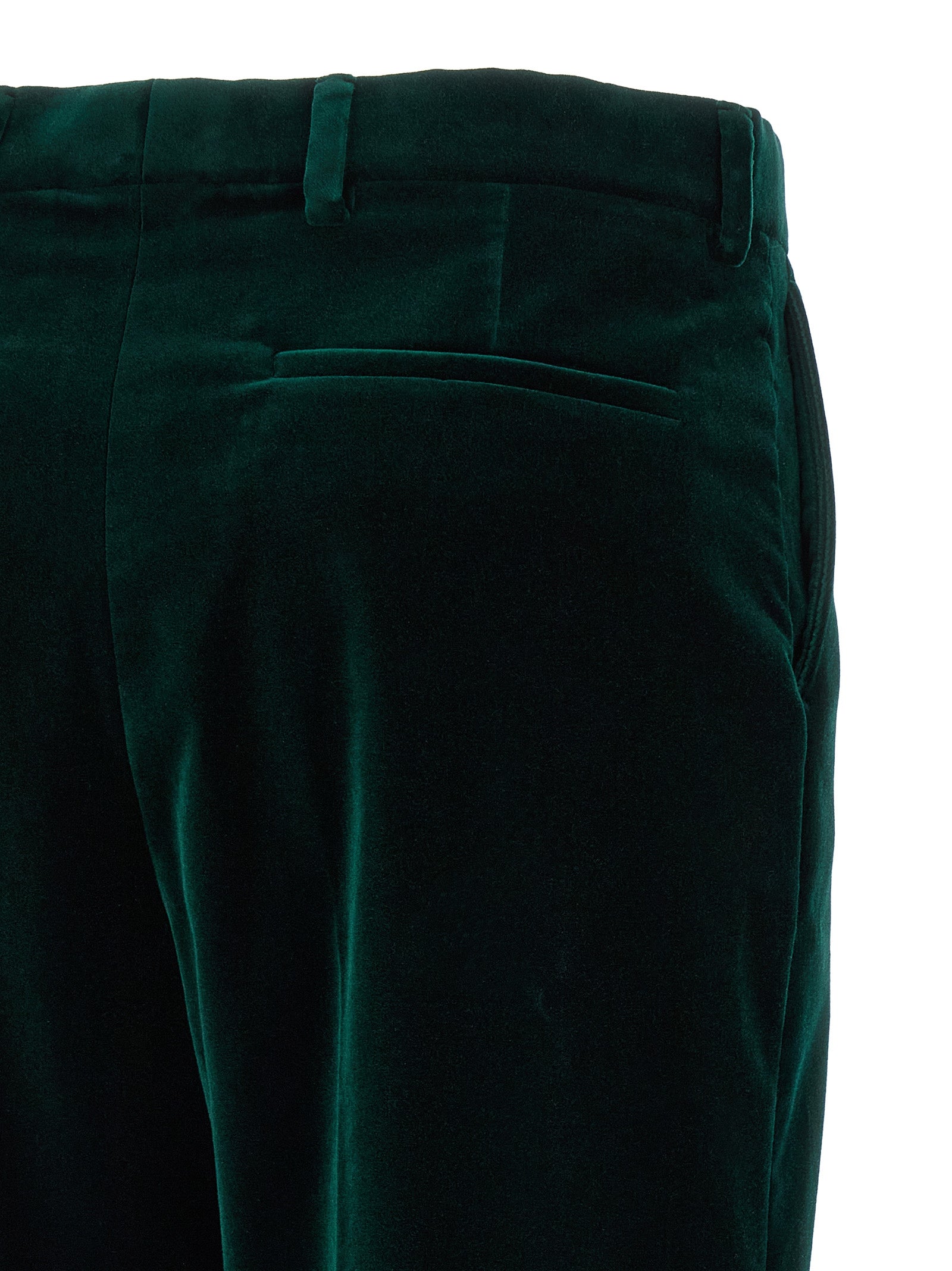 Pantalons décontractés en coton bicolore de Gucci, style casual avec coupe élégante, visibles en image.
