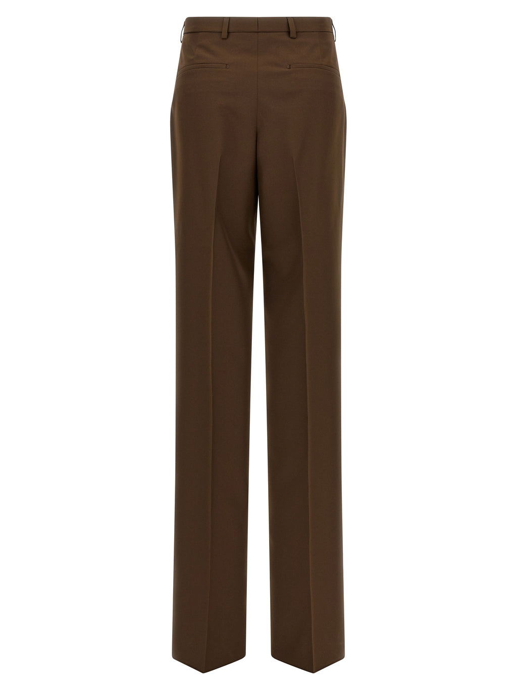Pantalon de costume en polyester marron Gucci, coupe élégante, avec ceinture et détails sophistiqués, pour homme.