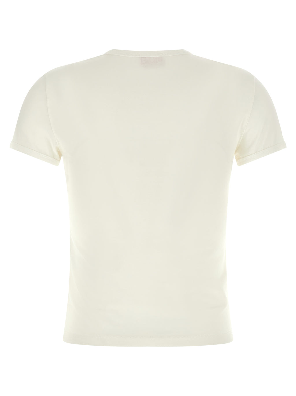 T-shirt en coton blanc de la marque Diesel, coupe classique, visible sur un mannequin.