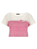 Balmain Fuchsia Baumwoll-T-Shirt