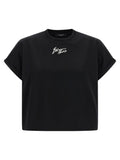 Balmain Schwarzes Baumwoll-T-Shirt