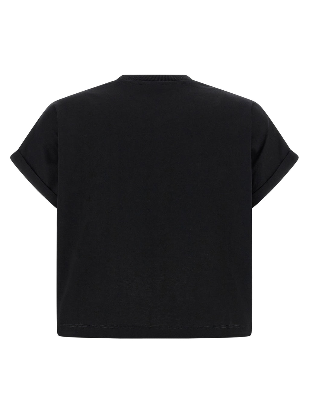 Balmain Schwarzes Baumwoll-T-Shirt