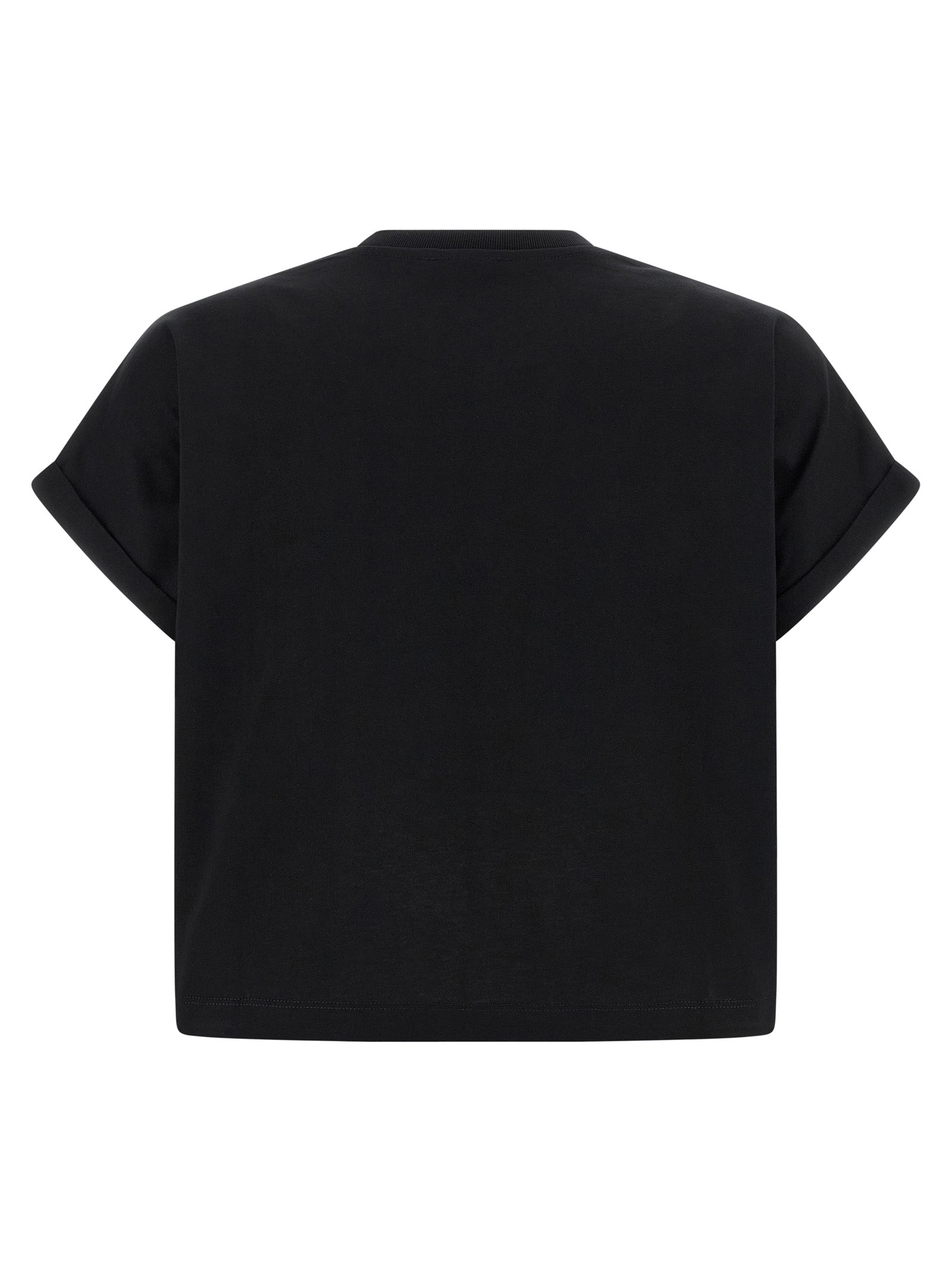 Balmain Schwarzes Baumwoll-T-Shirt
