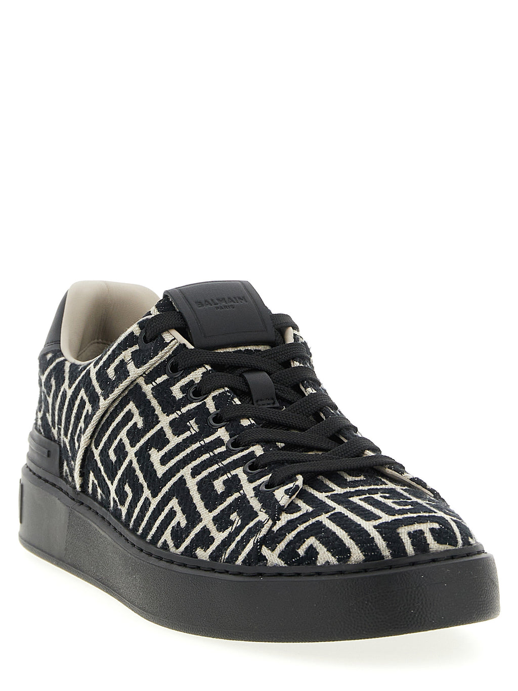 Balmain Schwarze Baumwoll-Sneaker