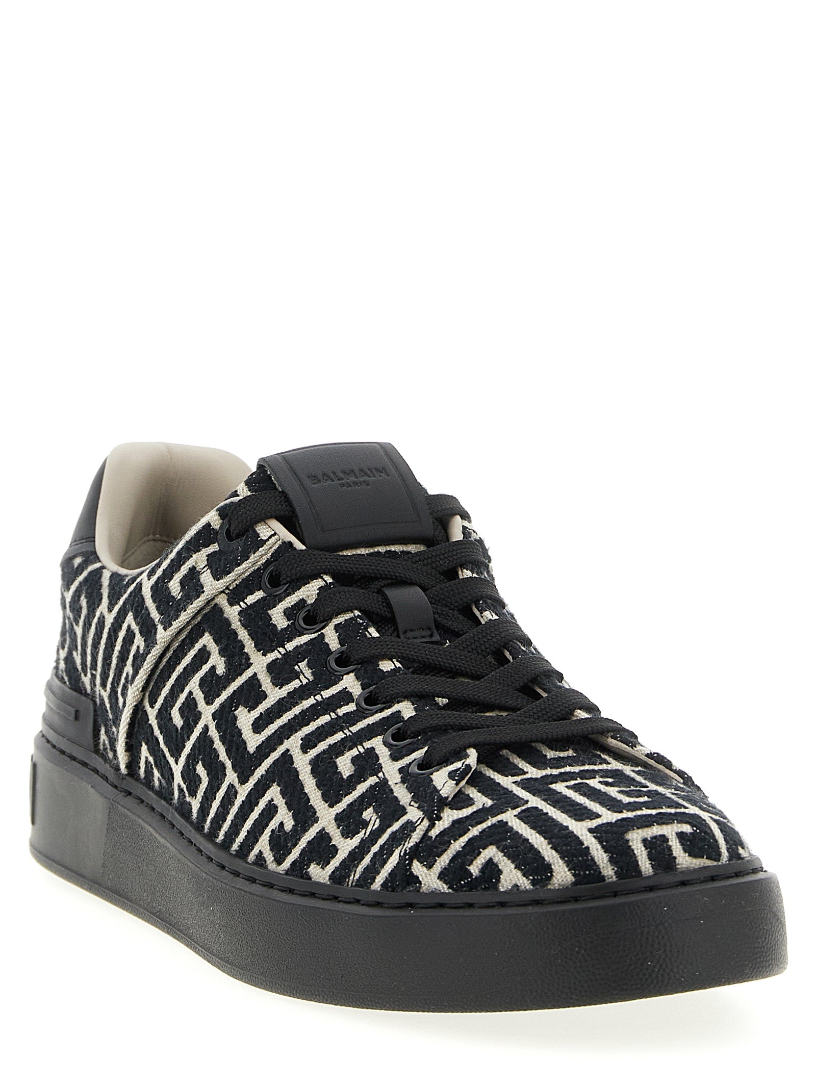 Balmain Schwarze Baumwoll-Sneaker