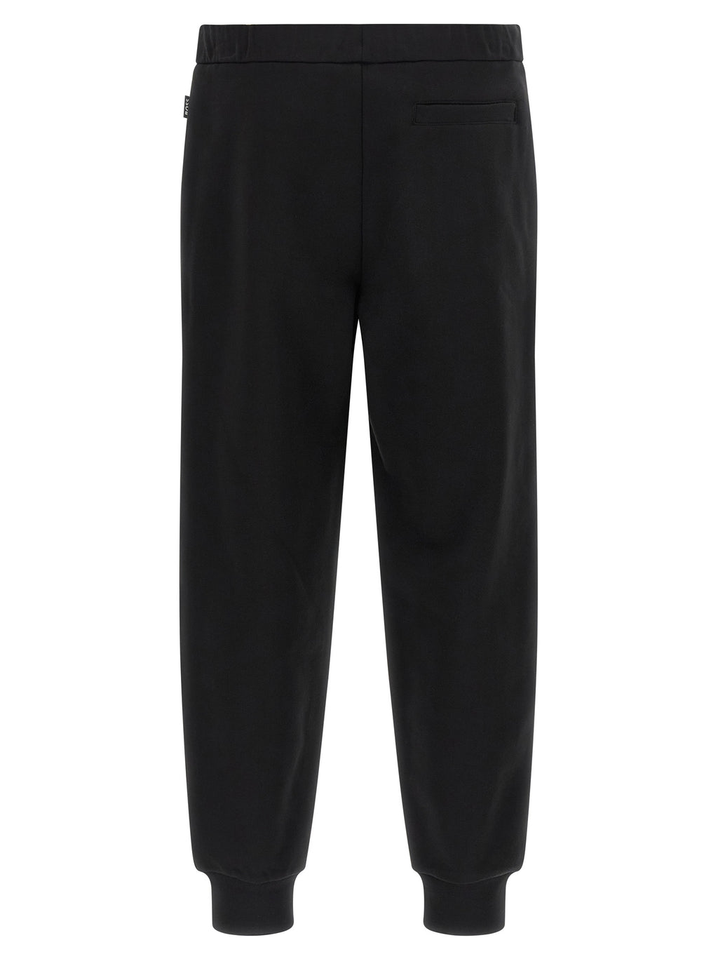 Pantalons de jogging noirs en coton Hugo Boss pour sport, avec ceinture élastique et poches latérales, style décontracté.