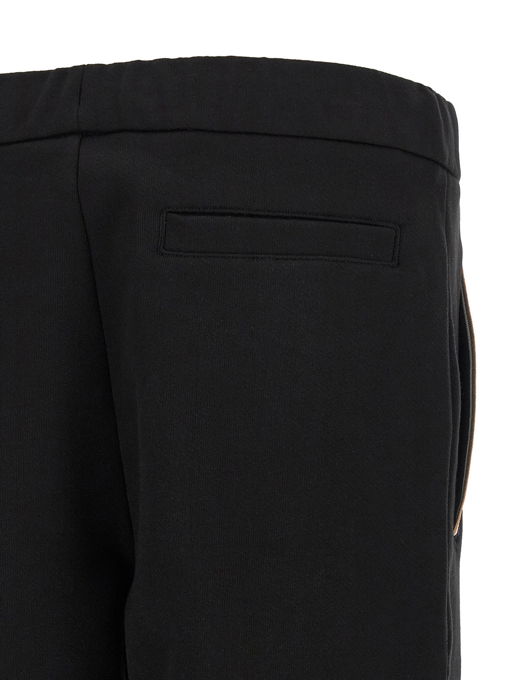 Pantalon de jogging noir en coton de la marque Hugo Boss, confortable pour l'entraînement ou le quotidien.