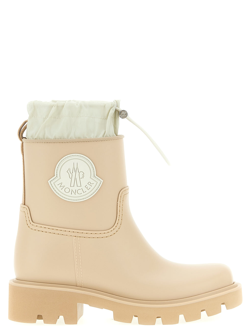 Moncler Beige Pvc-Stiefeletten