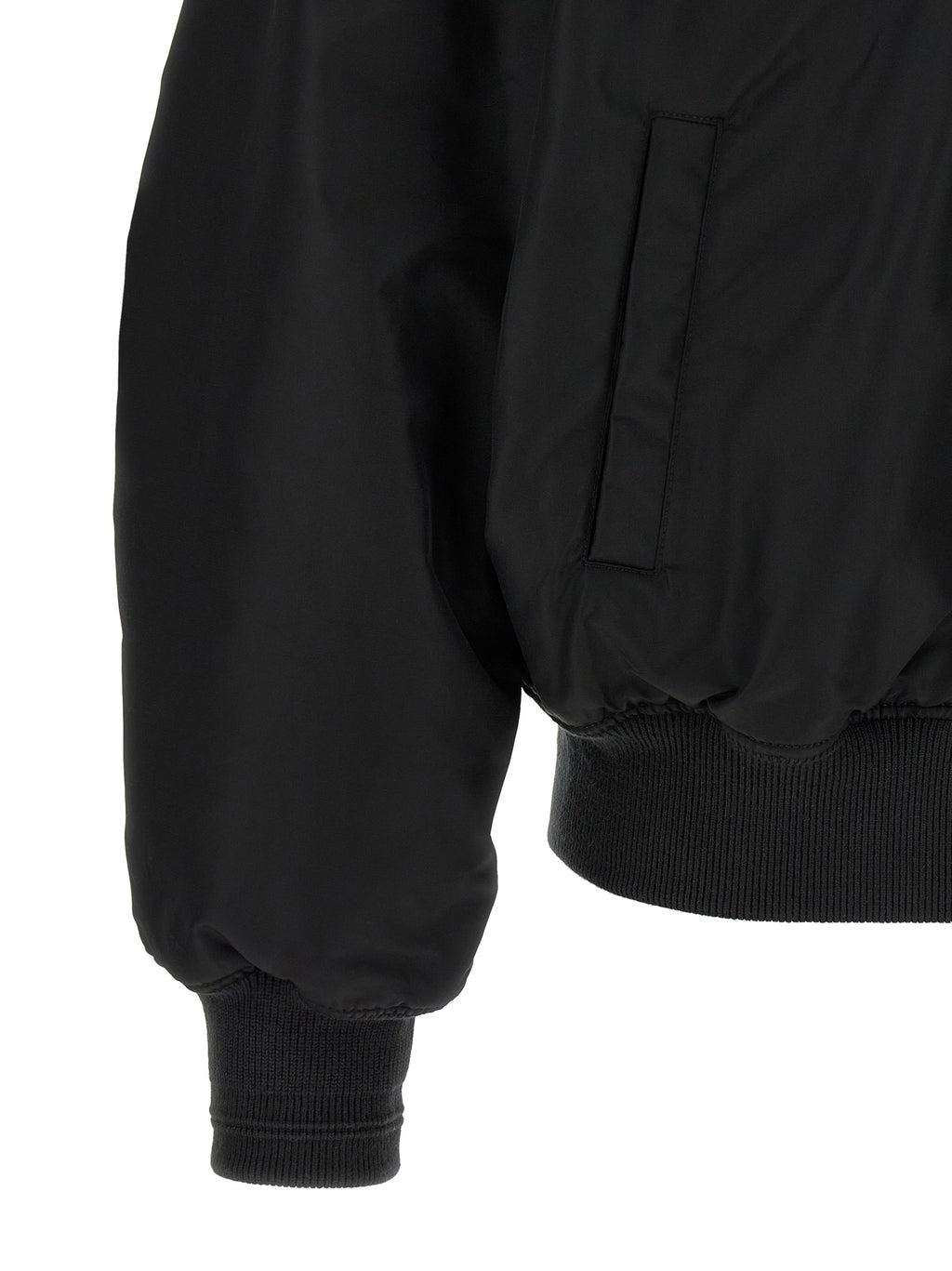 Veste bomber en polyamide noir Diesel Black pour homme, avec design moderne et détails élégants.