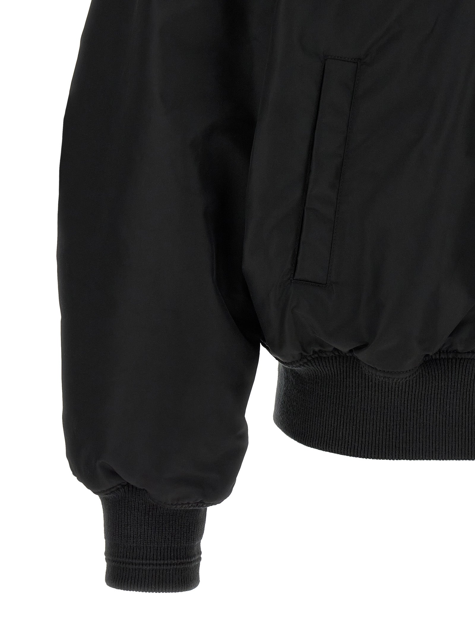 Veste bomber en polyamide noir Diesel Black pour homme, avec design moderne et détails élégants.