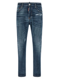 Dsquared² Blaue Baumwoll-Jeans mit geradem Bein