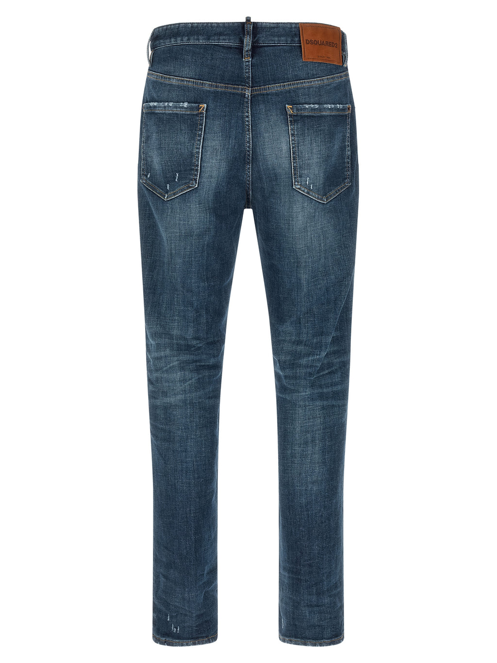 Dsquared² Blaue Baumwoll-Jeans mit geradem Bein