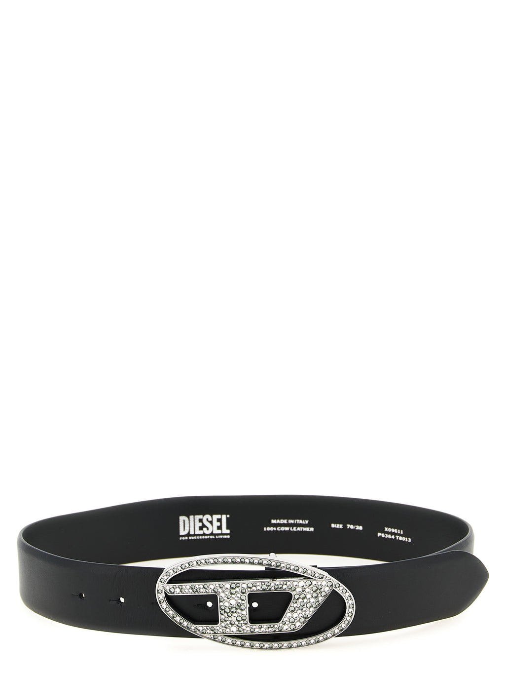 Diesel Black Leather Regular Belt