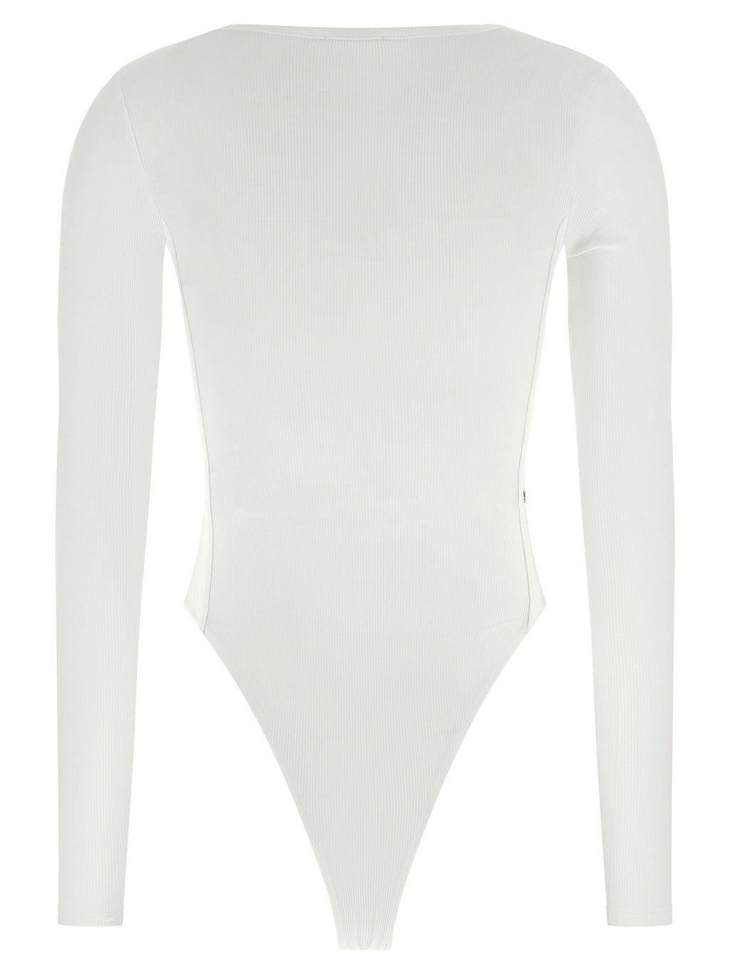 Body en viscose blanc de la marque Diesel, ajusté, avec détails modernes, porté par un mannequin.
